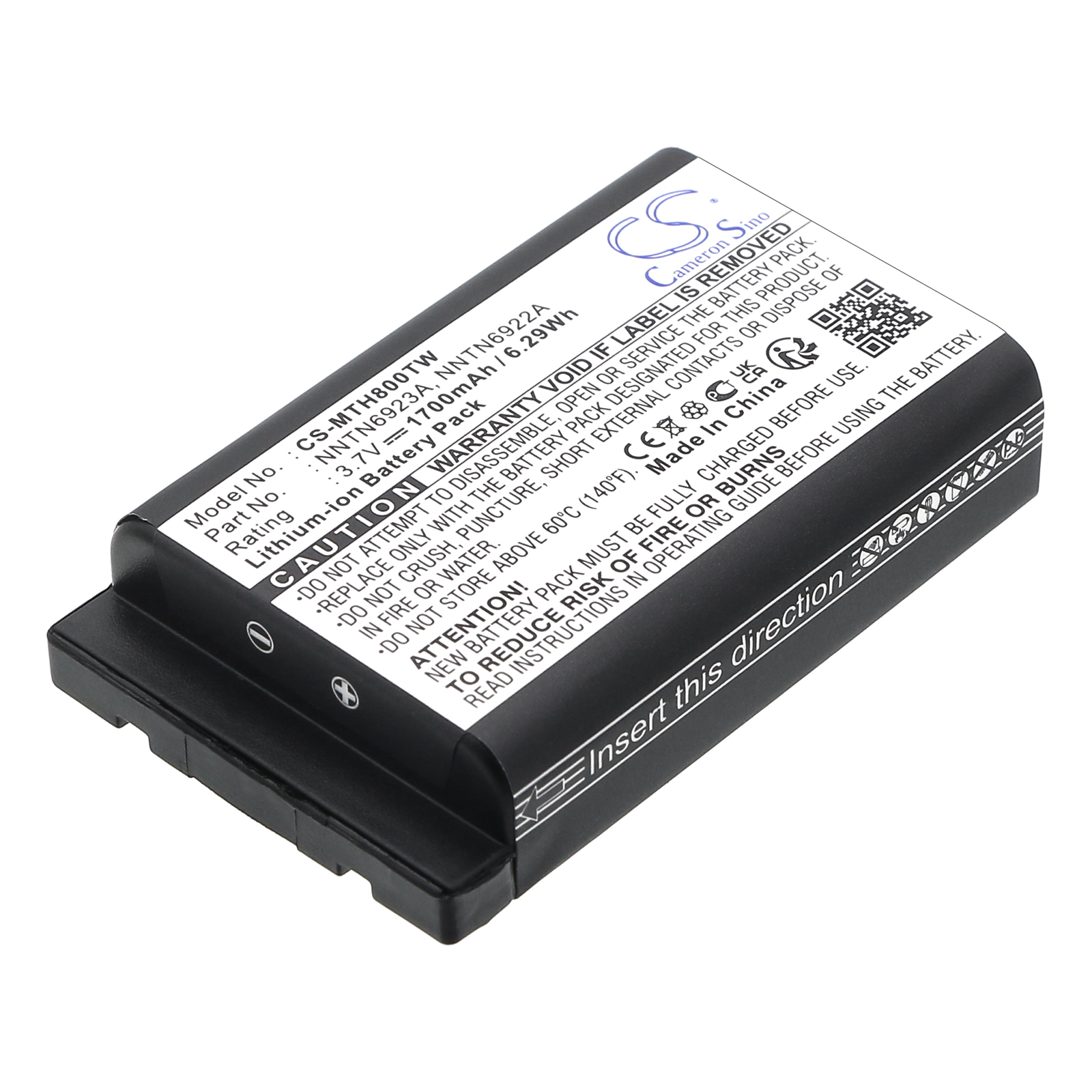 Аккумулятор CameronSino CS-MTH800TW (Motorola MTH650, MTH800)