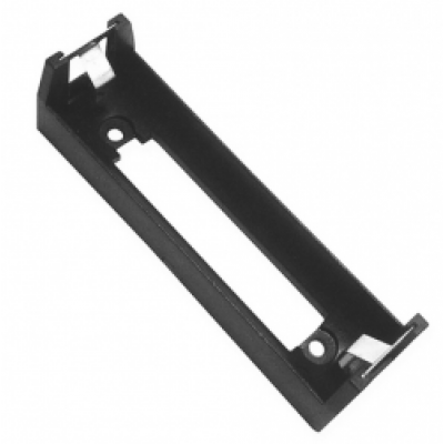 Батарейный отсек COMF для 1хMR18650 с выводами, чёрный (до 50В) BHC-18650-1A