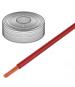 Провод DONAU  D-2540/M (1x4mm2) силиконовый красный (до 50В)