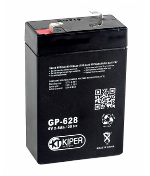 Аккумуляторная батарея Kiper GP-628 (6V/2.8 Ah)