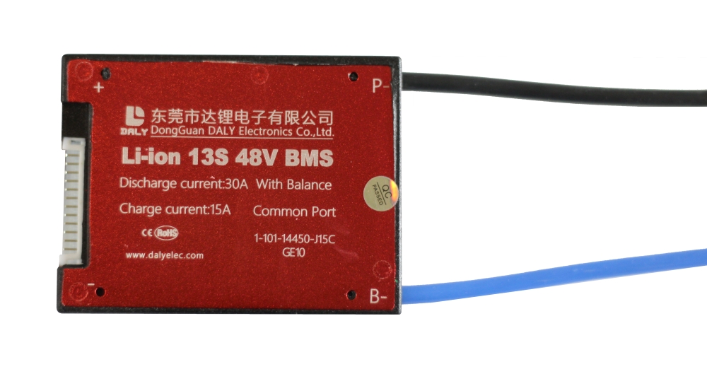 ПЛАТА BMS DALY LI-ION 13S30A 48B 30A