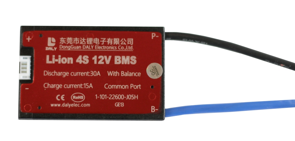 ПЛАТА BMS DALY LI-ION 4S30A 14.4V 30A