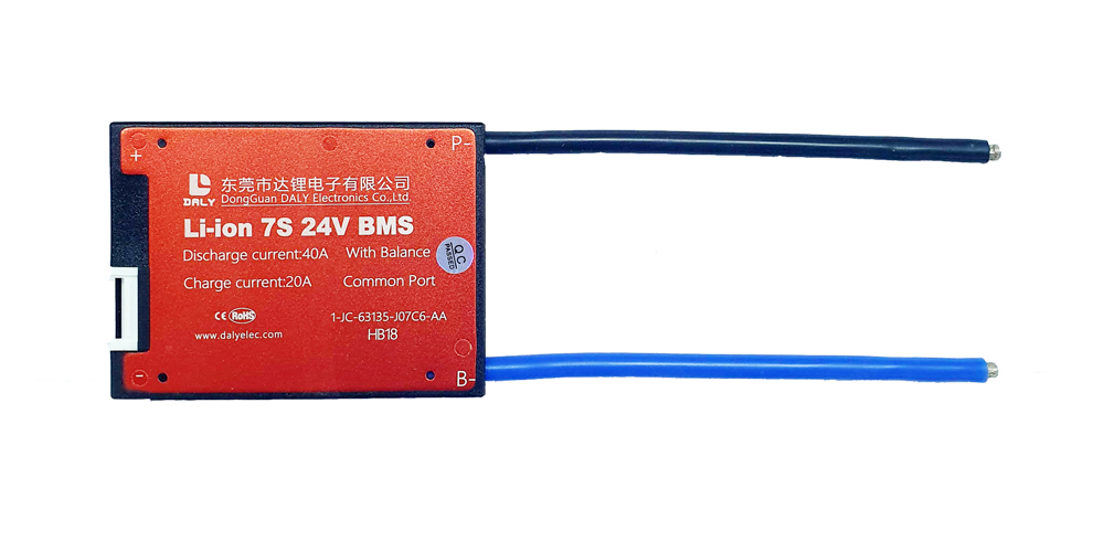 ПЛАТА BMS DALY LI-ION 7S40A 25.2V 40A