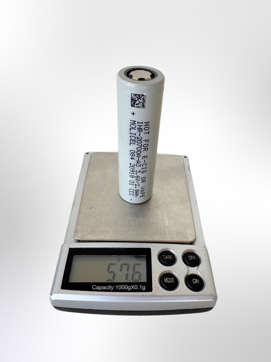 Аккумулятор Li-Ion 3.6V , Molicel INR-20700A