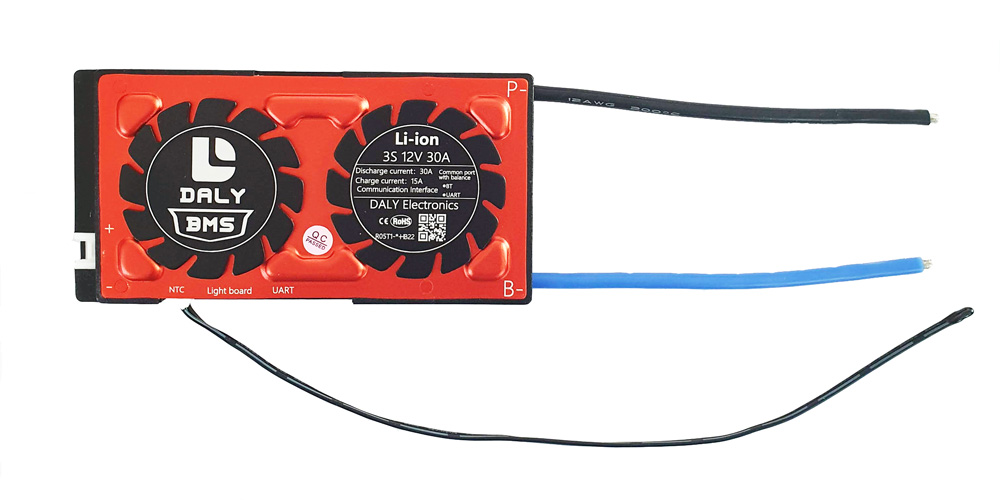 ПЛАТА SMART BMS DALY LI-ION 3S30A 12V 30A BLUETOOTH