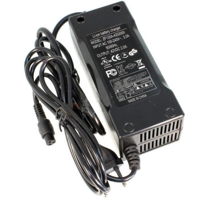 Зарядное устройство  для 10S Li-ion аккумуляторных батарей (42 В, 2 А) Разъем: 3-pin 9.1mm