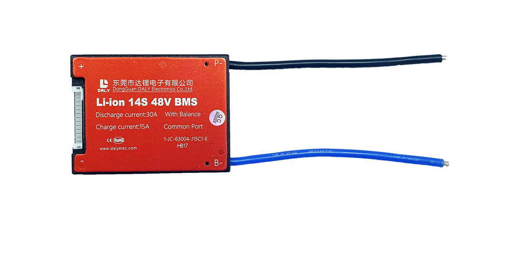 ПЛАТА BMS DALY LI-ION 14S30A 51.8B 30A