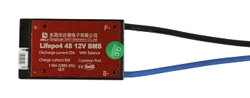ПЛАТА BMS LIFEPO4 4S20A 12V 20A