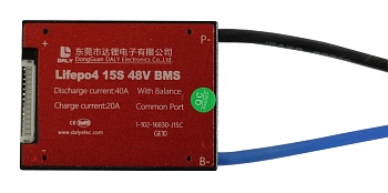 ПЛАТА BMS LIFEPO4 15S40A 48V 40A