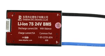 ПЛАТА BMS DALY LI-ION 7S30A 25.2V 30A